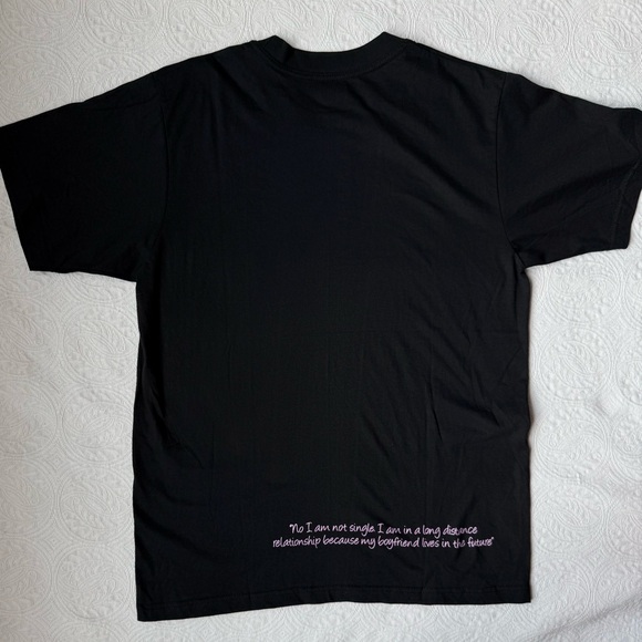 Korean Meme Graphic Tee Funny Long Distance Relationship Joke Shirt Dog Comic L - Picture 5 of 8